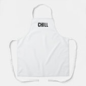Chill, kühne moderne Schwarz-weiß Kochkunst GRILLE Schürze (Vorderseite)