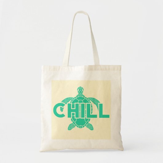 Chill Light Türkis Green Ocean Turtle Summer Tragetasche (Vorne)