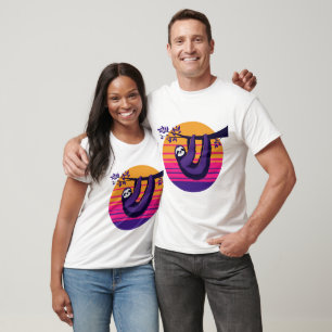 Chill like a sloth - Retro Sunset Sloth T-Shirt