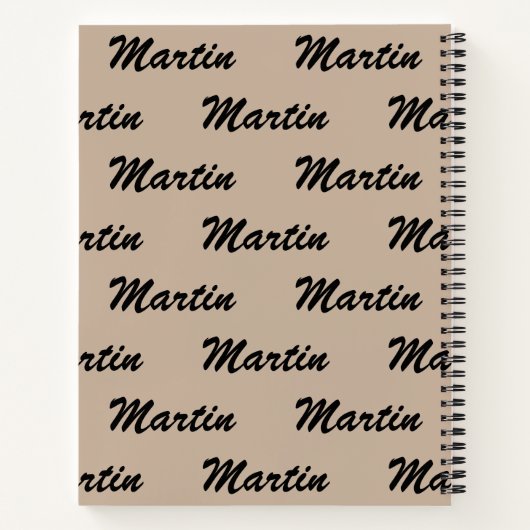 Chill Lion Personalize Name Notizblock (Rückseite)