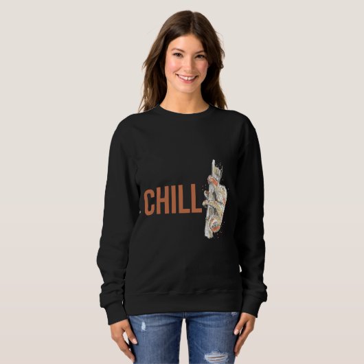 Chill Little Sloth Sketch Sweatshirt (Vorne ganz)
