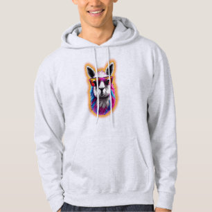 Chill Llama Funky Synthwave Hoodie