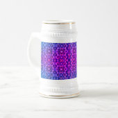 Chill Magenta-Blue Vibes Bierglas (Vorderseite Links)