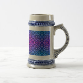 Chill Magenta-Blue Vibes Bierglas