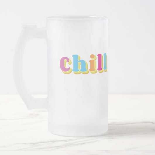 Chill Mattglas Bierglas (Links)