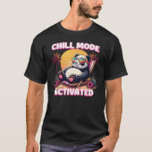 Chill-Mode aktiviert Panda Niedlich Summer Vibes B T-Shirt (Vorderseite)