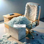 Chill Mode Funny White Schreibtischnamensplakette