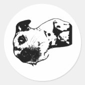 Chill-Mode Runder Aufkleber (Vorderseite)