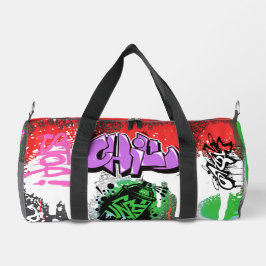 Chill Modern Graffiti Spray Malerei Streetart Duffle Bag