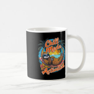Chill-Modus Aktiviert Faultier-Hängematte Strand S Kaffeetasse