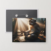 Chill Monkey Button (Vorderseite/Rückseite)