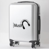 Chill Music- Musik Vibes Aufkleber (Koffer)