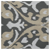 Chill-neutrale, graubeige schwarze Kat-Stammmuster Stoff (Muster)