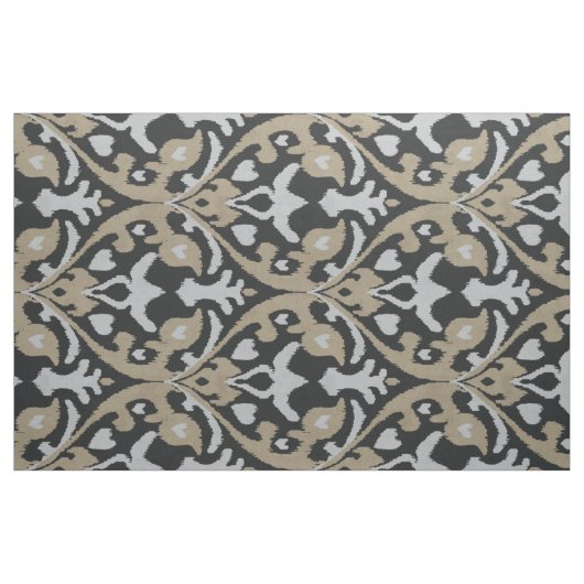 Chill-neutrale, graubeige schwarze Kat-Stammmuster Stoff (Fat Quarter (45,7 x 55,9 cm))