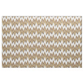 Chill-neutrales Goldkat-Zickzack Muster Stoff (Yard (91,4 cm))