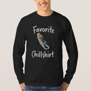 Chill Otter Nickerchen Schlafen Pajama Nachts T-Shirt