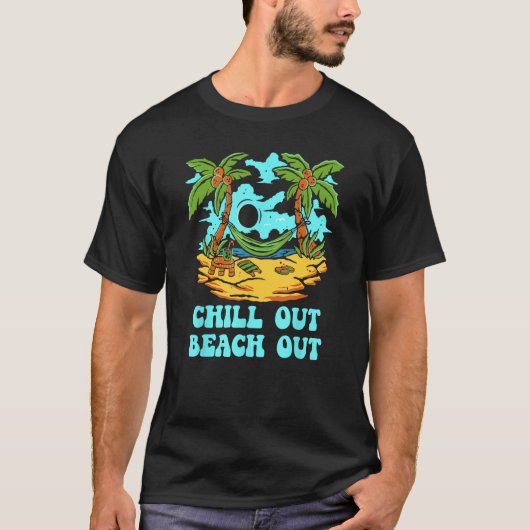Chill Out Beach Out Vacation Friends Trip Buddy Sp T-Shirt (Vorderseite)