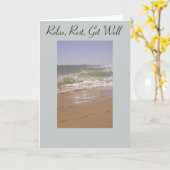 Chill Out Beach wird gut Karte (Gelbe Blume)