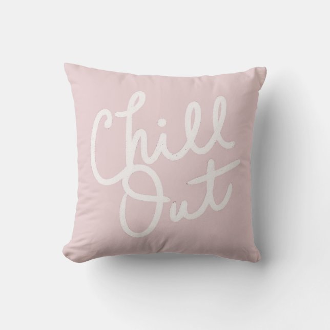 Chill Out Blush Kissen (Vorderseite)