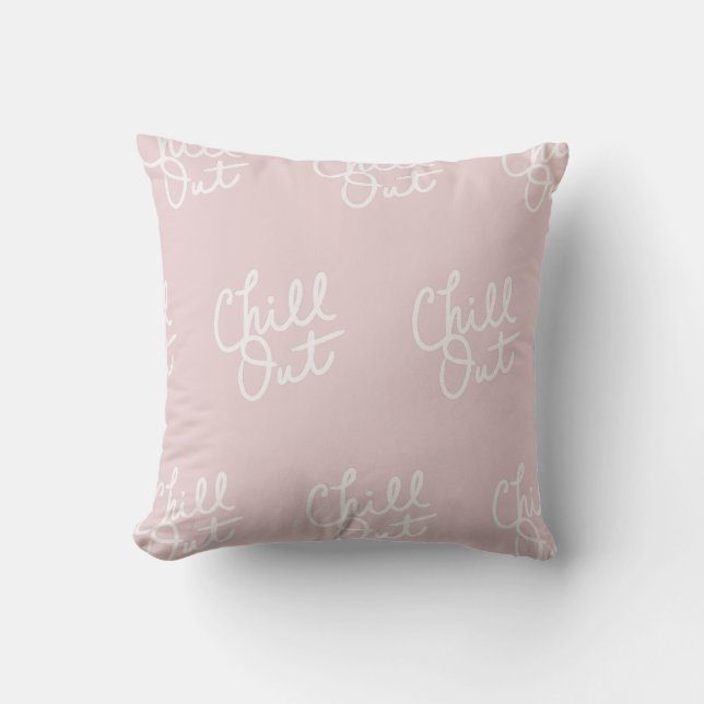 Chill Out Blush Kissen (Vorderseite)