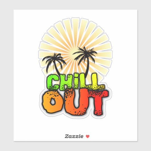Chill Out Discal Aufkleber (Blatt)