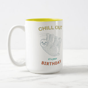 Chill out es ist Ihre Zwei-Tone-Kaffee-Tasse Zweifarbige Tasse
