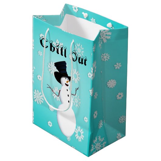 Chill Out Geschenktasche Mittlere Geschenktüte (Vorderseite Schrägansicht)