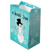Chill Out Geschenktasche Mittlere Geschenktüte (Rückseite Schrägansicht)