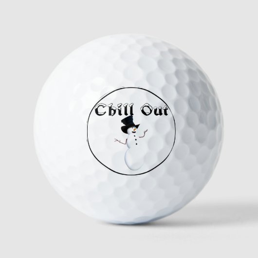 Chill Out Golf Balls Golfball (Vorderseite)