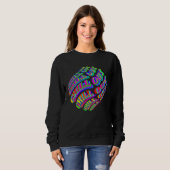 Chill out Hippie Vibes Festival Trippy Psychedelic Sweatshirt (Vorne ganz)