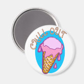 Chill Out Ice Creme Magnet (Vorderseite/Rückseite)