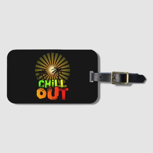 Chill out Jamaica Gepäckanhänger (Vorderseite (Horizontal))