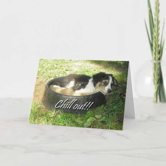 "Chill Out!" Karte (Vorderseite)