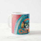 Chill-Out-Katzen-Tassen Kaffeetasse (Vorderseite Links)