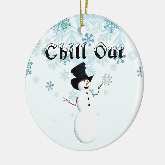 Chill Out Keramik Ornament (Links)