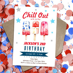Chill Out Kids Sommer Eis Lutscher 2. Geburtstag Einladung