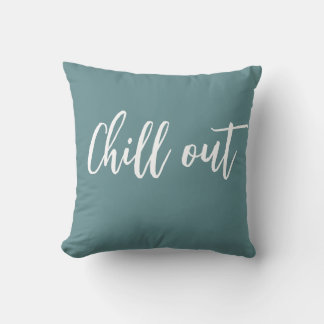 Chill Out Kissen Türkis Blau Weiß