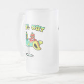 Chill Out Mattglas Bierglas (Vorderseite Links)