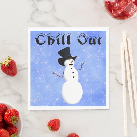 Chill Out Paper Napkin Serviette (Beispiel)