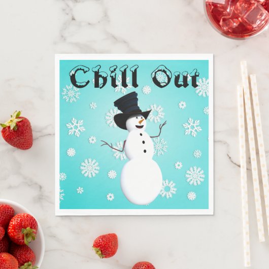 Chill Out Paper Napkin Serviette (Beispiel)