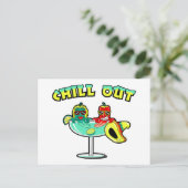 Chill Out Postkarte (Stehend Vorderseite)