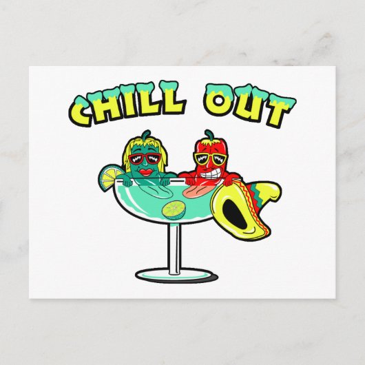 Chill Out Postkarte (Vorderseite)