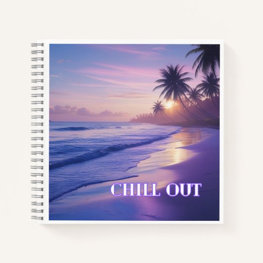 Chill Out & Rise - Sunrise Journal für Ocean Lover Notizblock (Vorderseite)