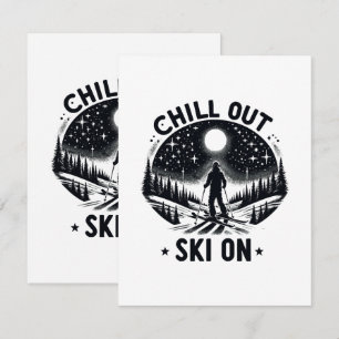 Chill out Ski on Begleitkarte
