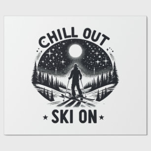 Chill out Ski on Geschenkpapier