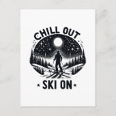 Chill out Ski on on Begleitkarte (Vorderseite)