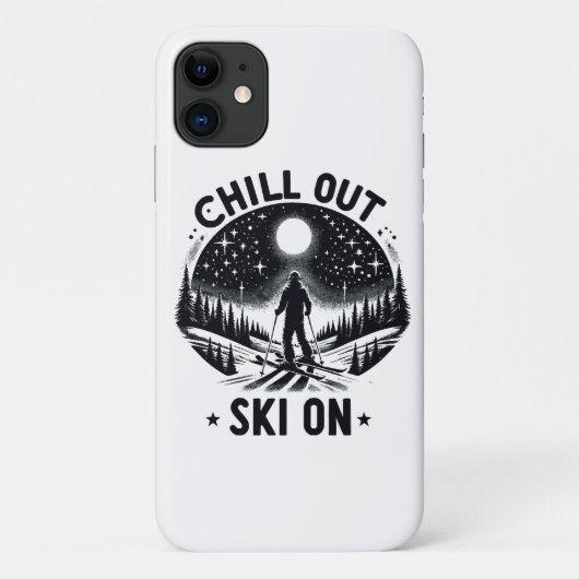 Chill out Ski on on Case-Mate iPhone Hülle (Rückseite)