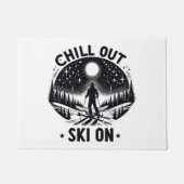 Chill out Ski on on Fußmatte (Vorderseite)
