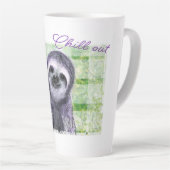 Chill Out Sloth Painting Milchtasse (Rechte Ecke)