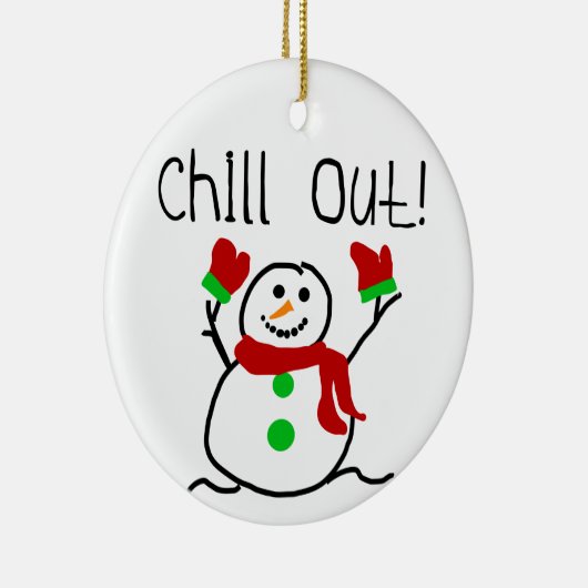 Chill Out Snowman Keepake Ornament (Rechts)